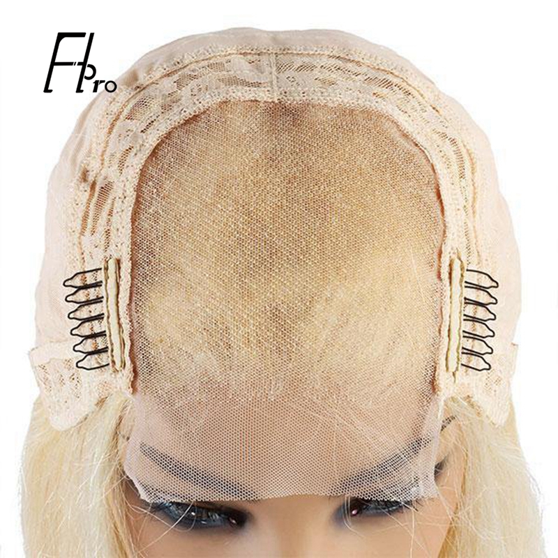 613# Blonde Wig Body Wave 4x4 Lace Closure Wig with Natural Hairline